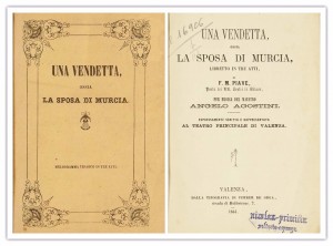 Una vendetta, Ossia La Sposa di Murcia-Biblioteca Valenciana Digital-Señor de Cascales-Dos cuentos y una leyenda-El Club del Escenario